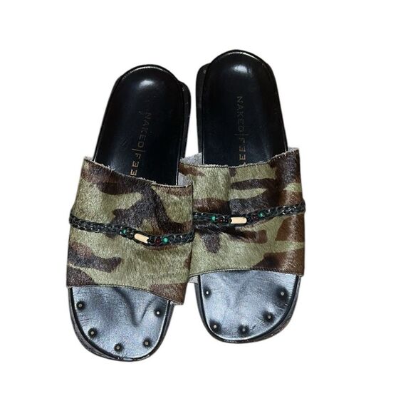 Naked Feet Camouflage Slide Sandals 8 M - Picture 2 of 6